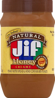 Jif Natural Crunchy Honey Peanut Butter - 40 Oz - Image 2