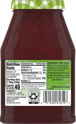 Smuckers Naturals Strawberry Spread - 25 Oz - Image 6