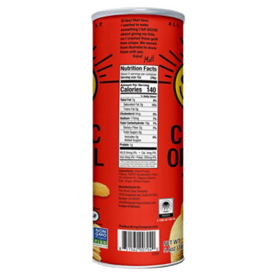 The Good Crisp Company Potato Crisps Original Can - 5.6 Oz - Image 5
