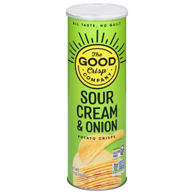 The Good Crisp Company Sour Cream And Onion Potato Crisps, 6 Oz - 6 Oz - Image 3