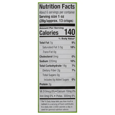 The Good Crisp Company Sour Cream And Onion Potato Crisps, 6 Oz - 6 Oz - Image 3