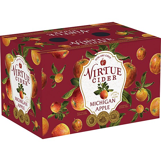Virtue Cider Michigan Apple Can - 6-12 Oz