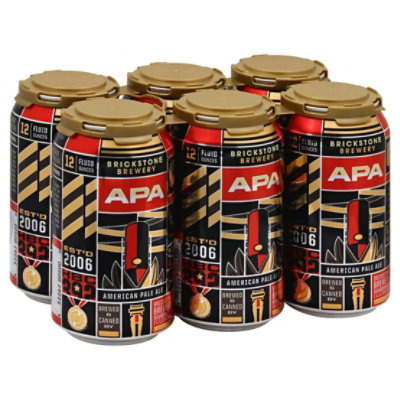 BrickStone Brewery American Pale Ale 6 Pack - 6-12 Fl. Oz. - Image 1