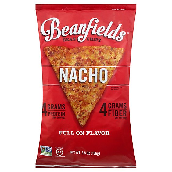 Beanfields Nacho Bean And Rice Chips - 5.5 Oz