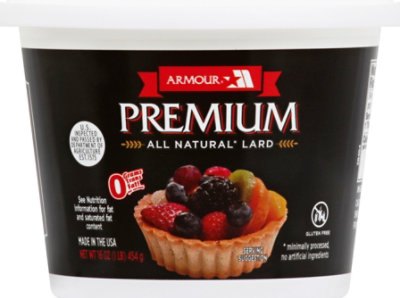 Armour Premium All Natural Lard - 16 Oz - Image 2