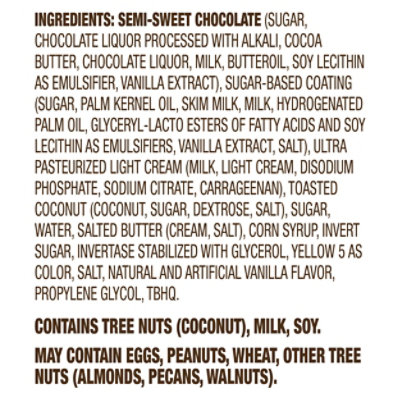 Fannie May Trinidad Premium Dark Chocolate Truffle with Toasted Coconut Box - 6.5 Oz - Image 2