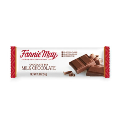 Fannie May Premium Milk Chocolate Bar Candy Bar 1.8 Oz - Image 1
