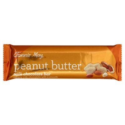 Fannie May Premium Milk Chocolate with Peanut Butter Candy Bar - 1.8 Oz - Image 1