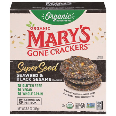 Marys Gone Crackers Swd & Blk Ssme Org - 5.5 Oz - Image 1