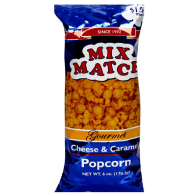 Mix Match Gourmet Cheese And Caramel Popcorn 4 Oz - 4 Oz - Image 1