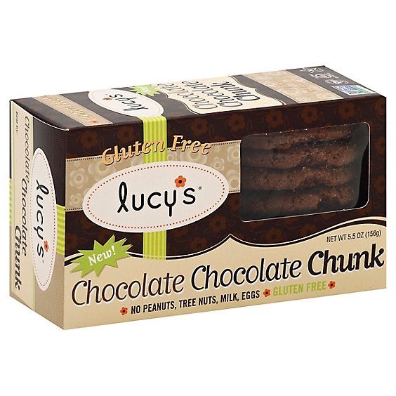 Lucys Gluten Free Choc Choc Chunk Cookies, 5.5 Oz - 5.5 Oz