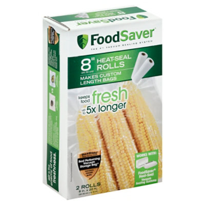 Foodsaver Rolls 8 Inch By 20 Feet Each Safeway