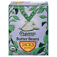 Jacks Quality Low Sodium Organic Butter Beans - 13.4 Oz - Image 1