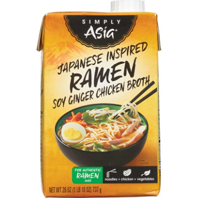 Simply Asia Japanese Inspired Ramen Soy Ginger Chicken Broth - 26 Fl. Oz. - Image 1
