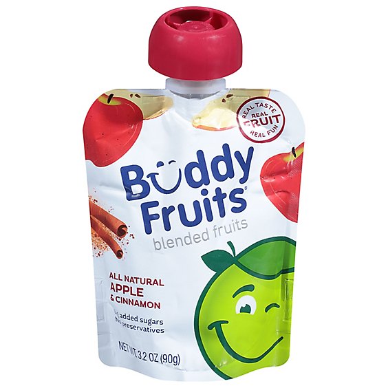 Buddy Fruits Cinnamon Blended Fruit Pouch - 3.2 Oz