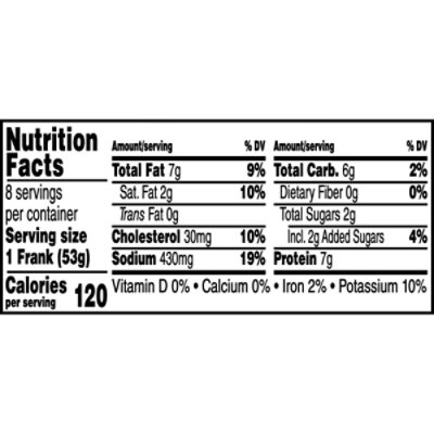 Ball Park Turkey Hot Dogs Original Length 8 Count - Image 3
