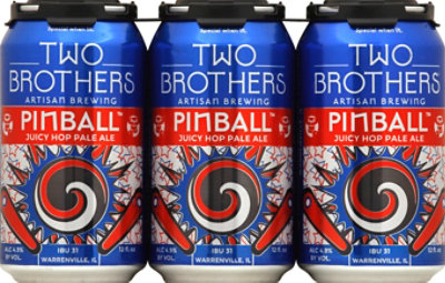 Two Brothers Pinball Pale Cans - 6-12 Fl. Oz. - Image 2