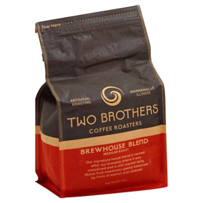 Two Brothers Coffee Roasters Brewhouse Blend Whole Bean Coffee - 12 Oz - Image 1