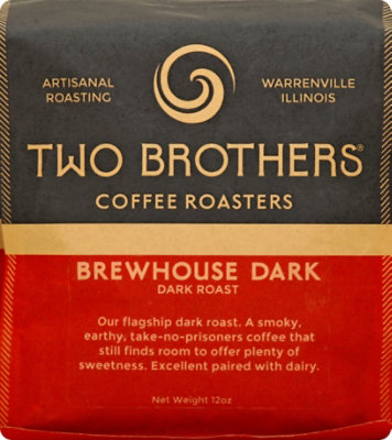 Two Brothers Coffee Roasters Brewhouse Dark Whole Bean Coffee - 12 Oz - Image 2