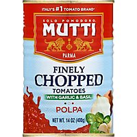 Mutti Tomatoes Finely Chopped With Garlic And Basil - 14 Oz - Image 2