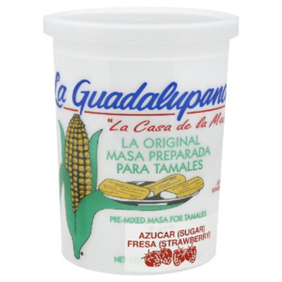 La Guadalupana Masa For Tamale Pre Mixed Sugar Strawberry - 5 Lb