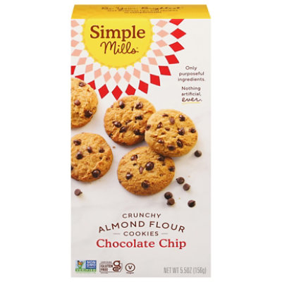 Simple Mills Crunchy Chocolate Chip Almond Flour Cookies - 5.5 Oz - Image 1