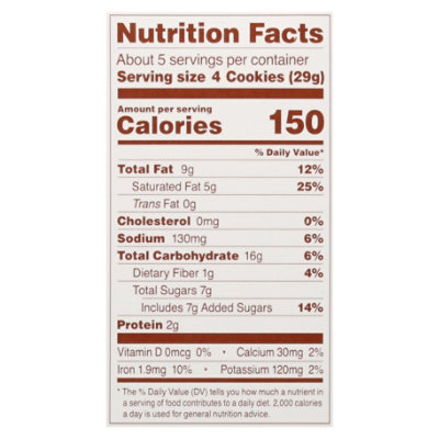 Simple Mills Crunchy Chocolate Chip Almond Flour Cookies - 5.5 Oz - Image 4