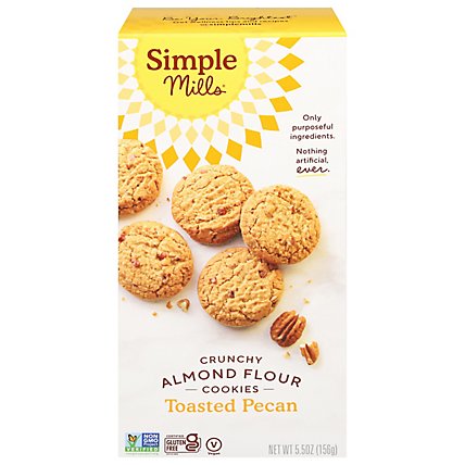 Simple Mills Toasted Pecan Crunchy Almond Flour Cookies - 5.5 Oz. - Image 2
