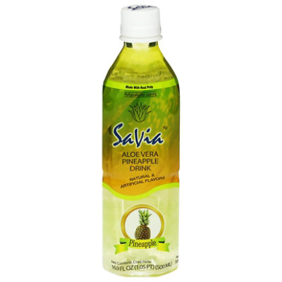 Savia Pineapple Aloe Vera Drink - 16.9 Fl. Oz. - Image 2
