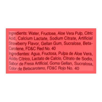 Savia Strawberry Aloe Vera Drink - 16.9 Fl. Oz. - Image 4