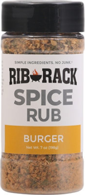 Rib Rack All Natural No Junk Spice Rub Seasoning Hamburger - 5.5 Oz - Image 2