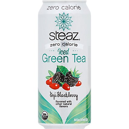 Steaz Zero Calorie Goji Blackberry Iced Green Tea - 16 Fl. Oz. - Image 2