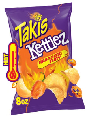 Takis Kettlez Habanero Fury Habanero Kettle Potato Chips - 8 Oz - Image 1