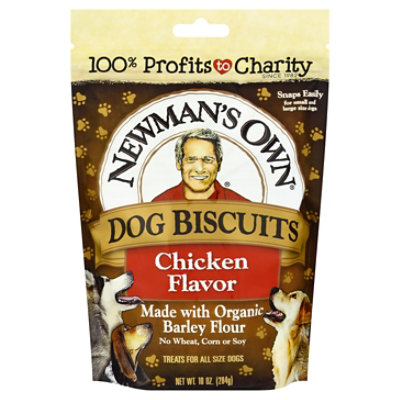 Newmans Own Organics Dog Treat Premium Medium Size Chicken Pouch - 10 Oz - Image 1