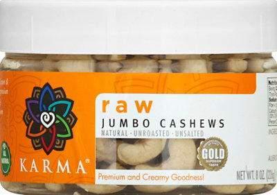 Karma Raw Jumbo Cashews - 8 Oz - Image 2
