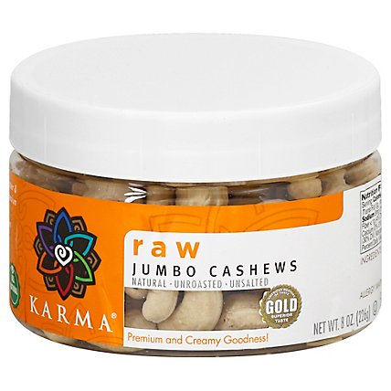 Karma Raw Jumbo Cashews - 8 Oz - Image 1