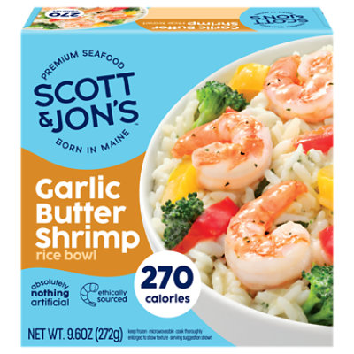 Scott & Jon's Garlic Butter Shrimp Rice Bowl Frozen Meal - 9.6 Oz - Image 4