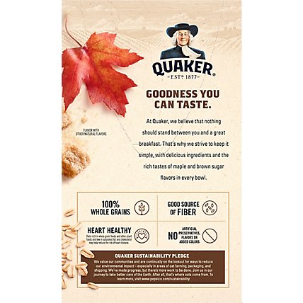 QUAKER Maple and Brown Sugar Instant Oatmeal - 8 - 1.51 Oz.  - Image 6