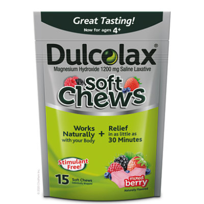 Dulcolax Soft Chews Mixed Berry - 15 Count