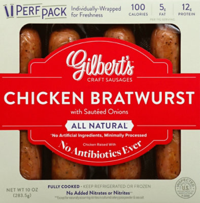Gilberts Chicken Bratwurst - 10 Oz - Image 2