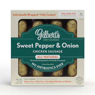 Gilbert Chicken Sausage Pepper & Onion - 10 Oz - Image 1