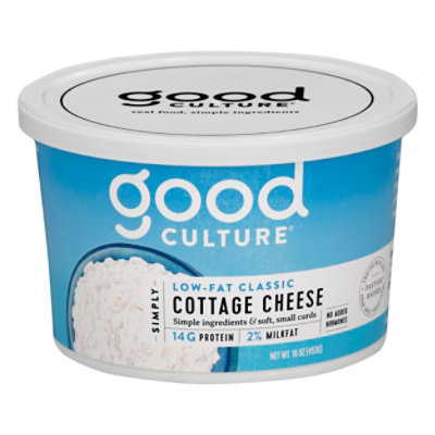 Good Culture Simply Cottage Cheese 2% Milkfat Lowfat Classic - 16 Oz ...