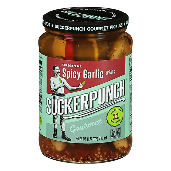 Sucker Punch Pickle Spear Organic - 24 Oz