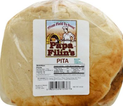 Papa Filins Bread Pita White Organic - 22 Oz - Image 2