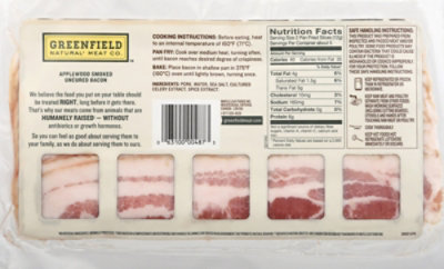 Greenfield Applewood Bacon Abf - 12 Oz - Image 5