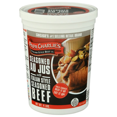 Papa Charlies Italian Beef - 4 Lb - Image 3