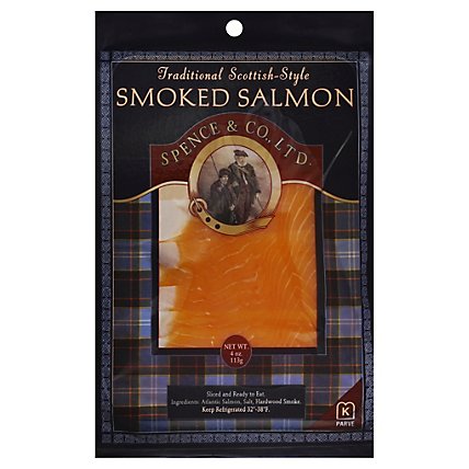 Spence Scottish Smoked Salmon - 4 Oz - Image 1