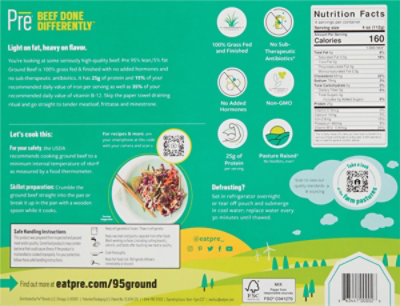 Pre 95% Lean 5% Fat Ground Beef - 16 Oz - Image 6