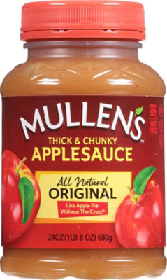 Mullens Applesauce Think & Chunky Original - 24 Oz - Image 2