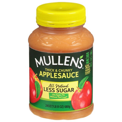 Mullens Applesauce Think & Chunky No Added Sugar - 24 Oz - Image 3